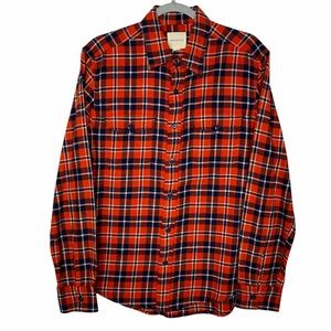 American Eagle Men's Soft Flannel Plaid Shirt Size Medium